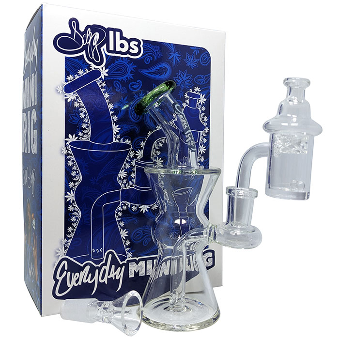 Dogg Lbs (Water Pipe) DLWP0031-0032 6" Everyday Mini Rig Hourglass Box Set with Banger & Carb Cap - Image 7