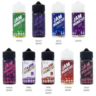 Jam Monster Series E-Liquid 100mL - Freebase - Original, Ice, Lemonade, Etc.