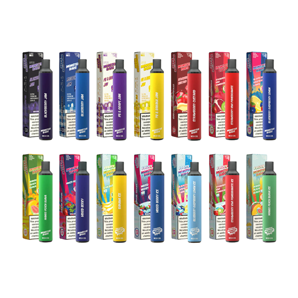 Monster Bars XL Disposable 3500Puff 7mL 50mg - MOQ 10