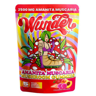 Wunder Mushroom Gummies - 2500mg 5ct Pouch - MOQ 10