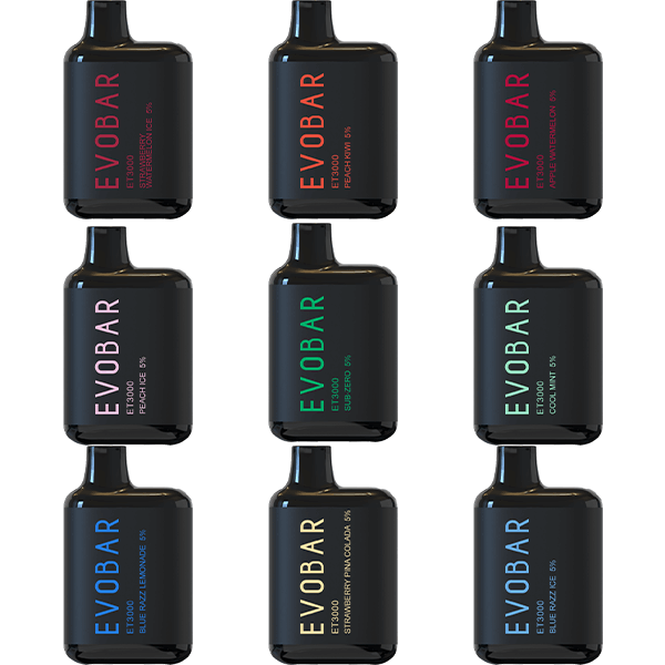Evo Bar ET3000 Disposable 3000 Puffs 8.5mL 50mg - MOQ 10