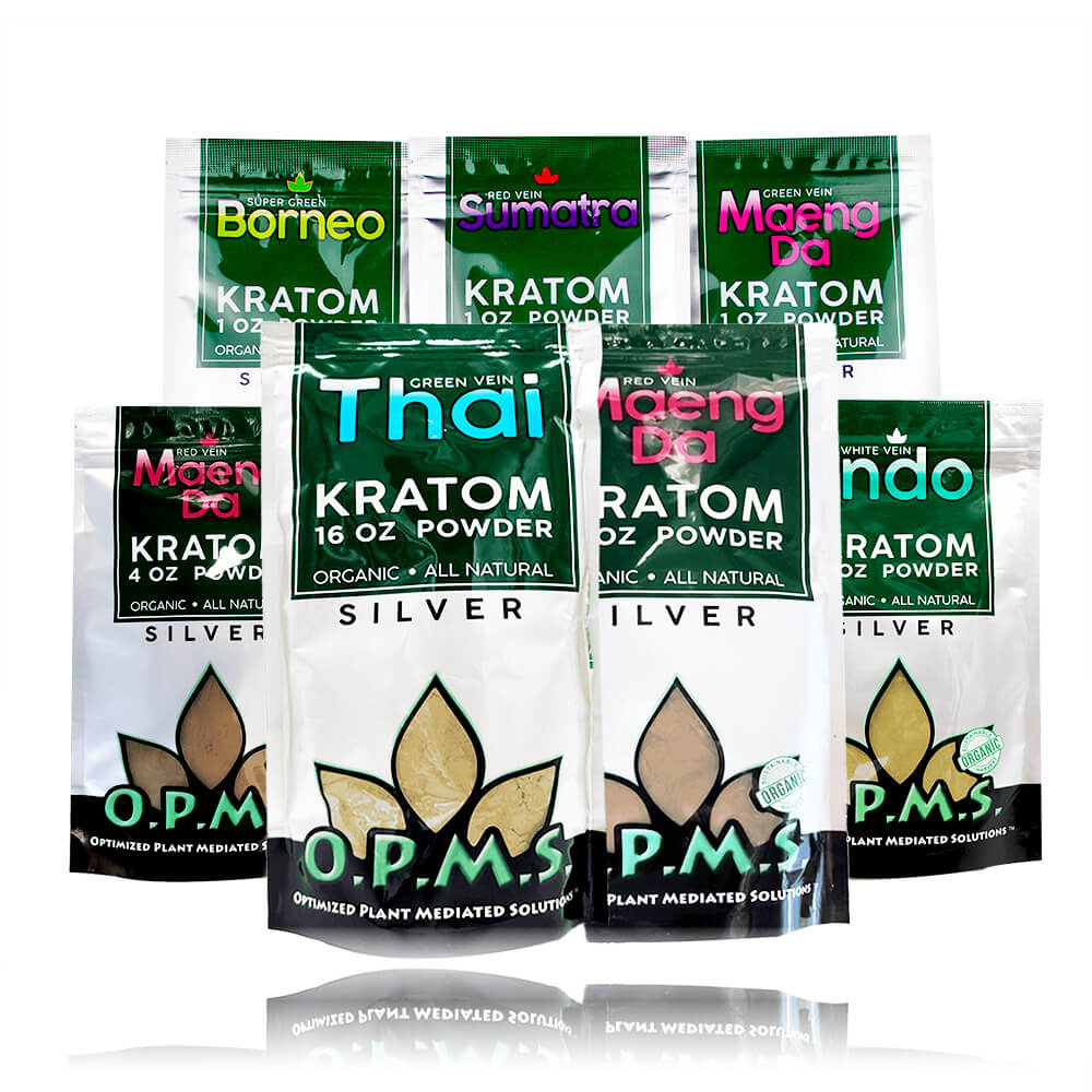 OPMS Kratom Silver Powder Bag