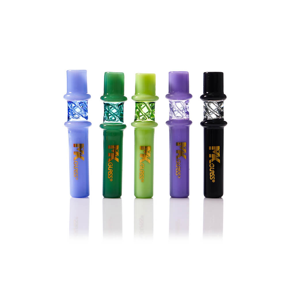 MKGlass MKCH7 Slime Chillum Glass Hand-Pipe - 12pc Display