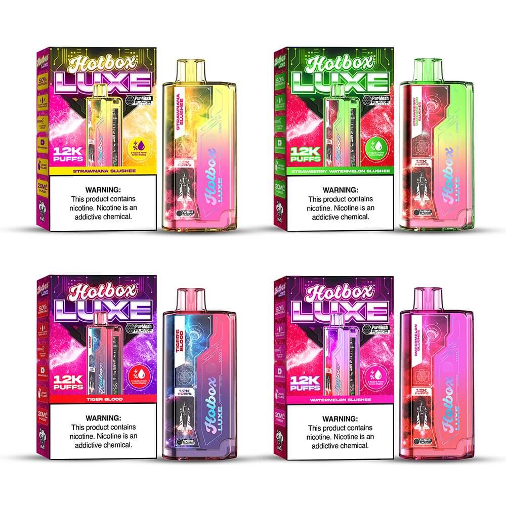 Puff HotBox Luxe Disposable 12000 Puffs 20mL 50mg - MOQ 5