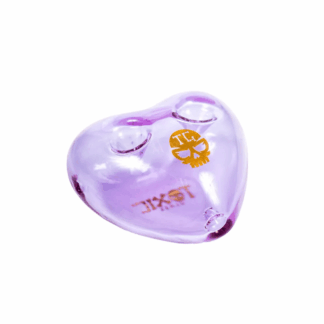 MKGlass TXH19 Toxic Double Bowl Heart Glass Hand-Pipe