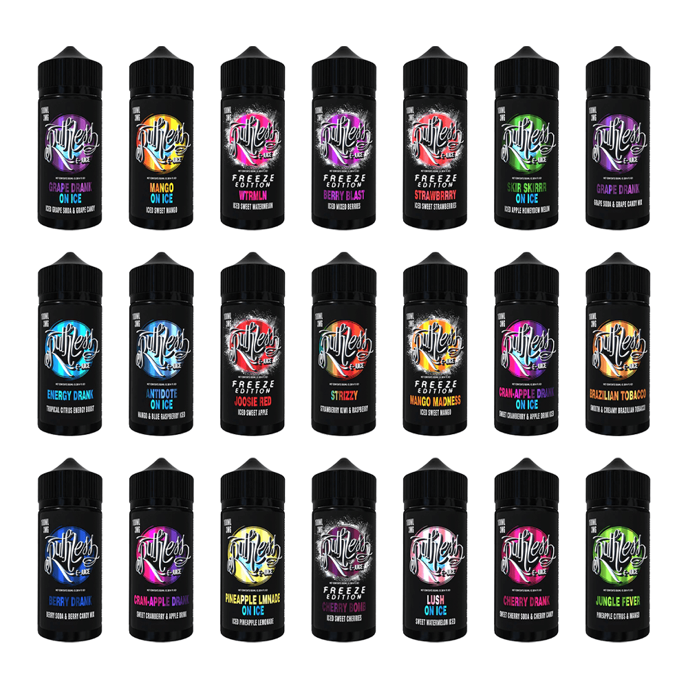Ruthless Series E-Liquid 100mL - Freebase