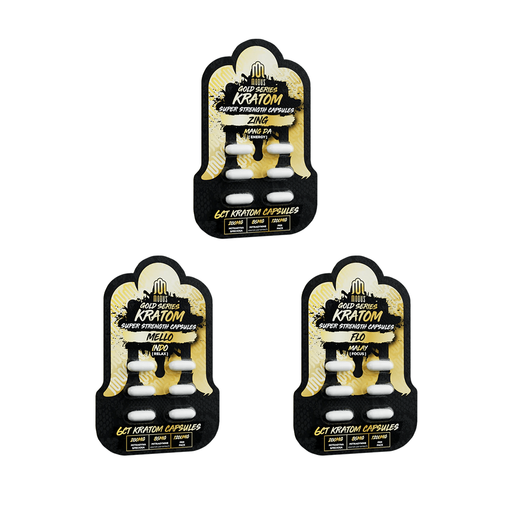Modus Kratom Gold Super Strength Capsules