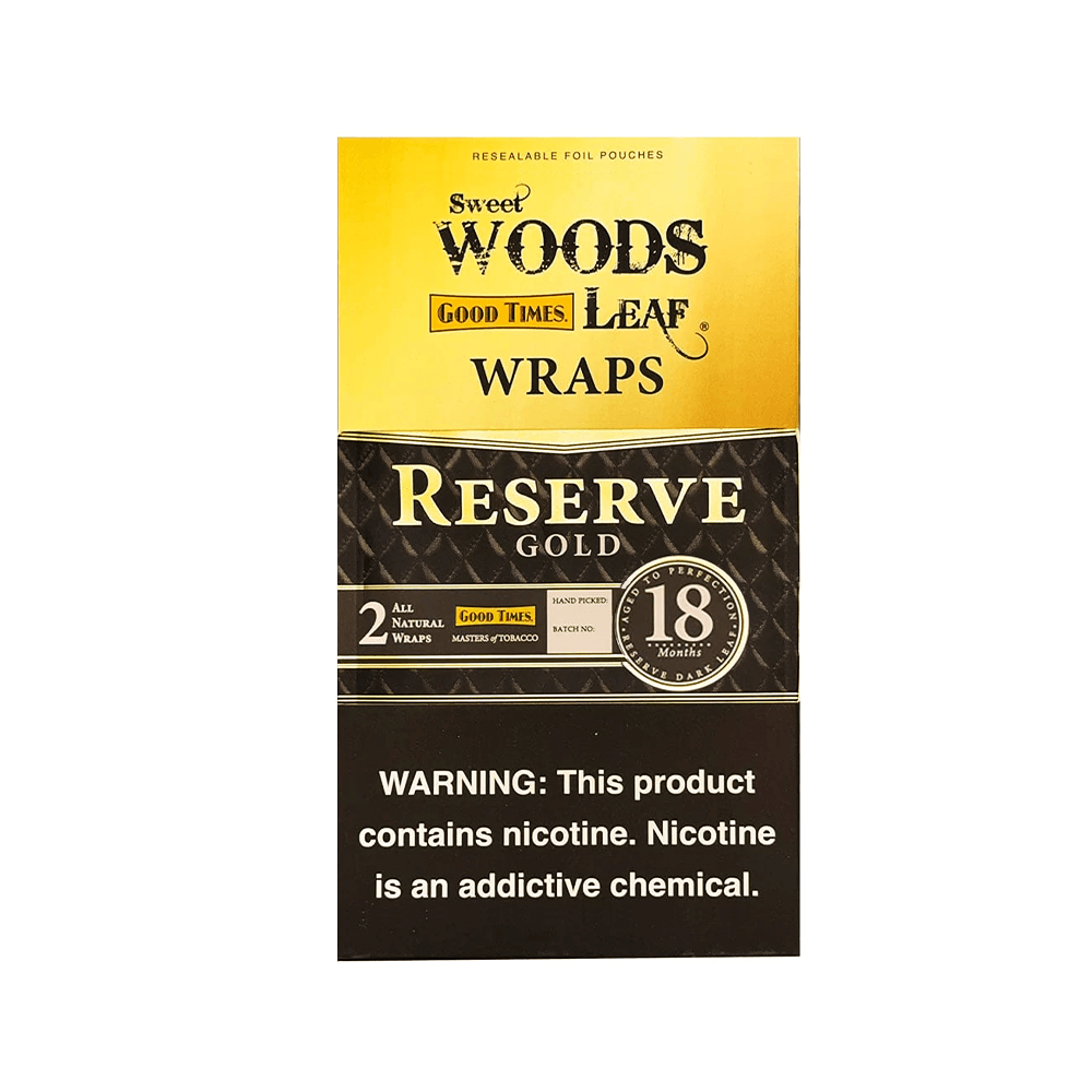 Sweet Woods Good Times Leaf 18 Month Aged Wraps 2-Pack - 50ct Display Box