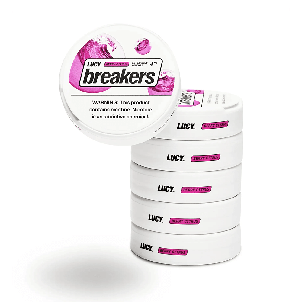 Lucy Breakers Nicotine Capsule Pouches - 15ct Can- 5-Can Pack - Image 8