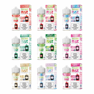 Pod Juice plus RAZ Disposables Collab E-Liquid 100mL - Freebase - MOQ 5