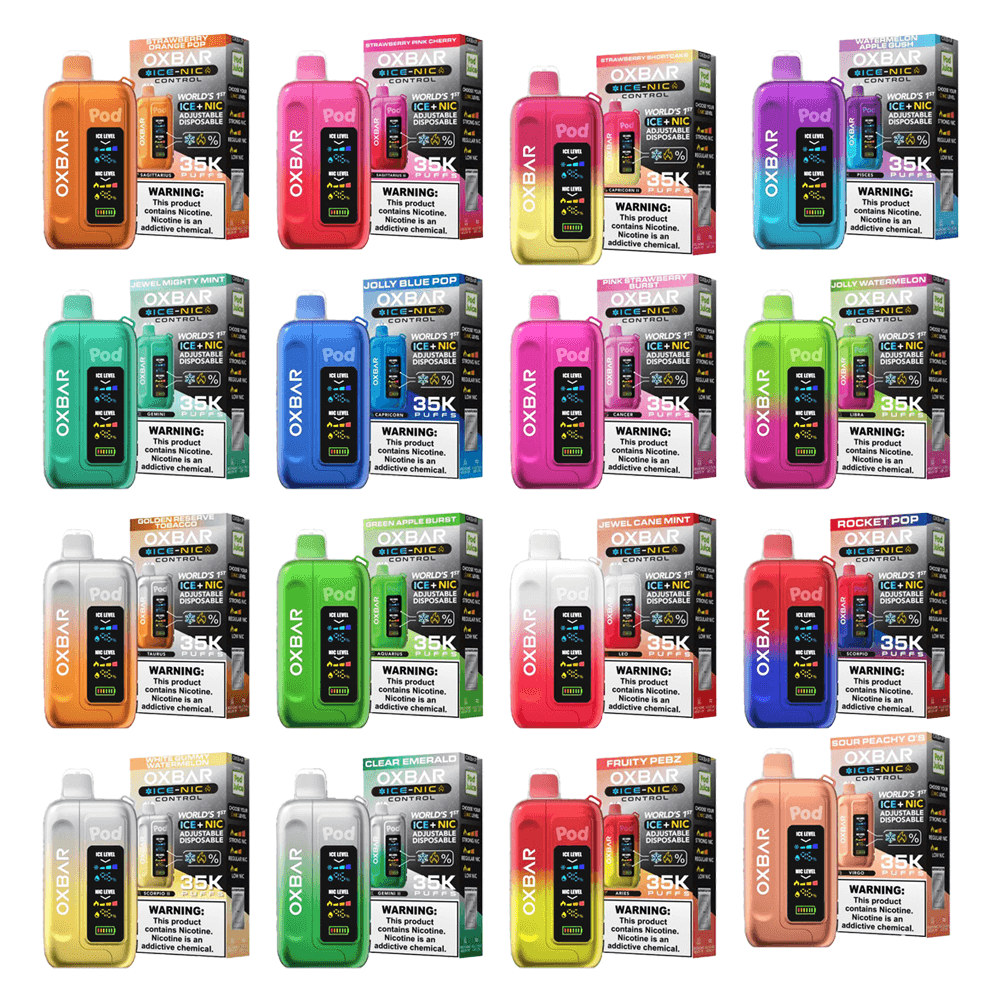 Oxbar Ice-Nic Control Pod Juice Disposable 35000 Puffs 14mL 50mg - MOQ 5