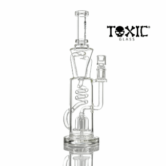 MKGlass - Water Pipe TX84 Toxic Squid Perc Twister Recycler