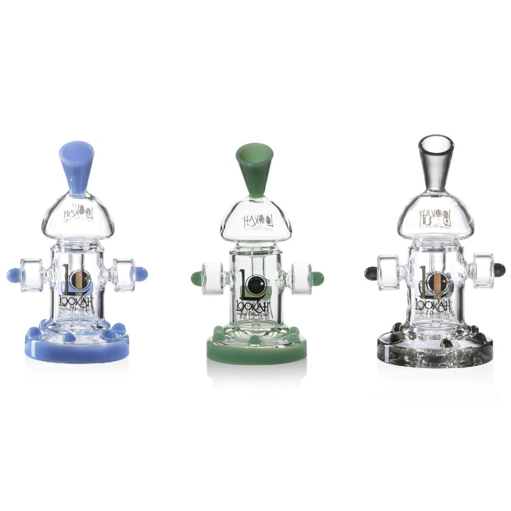 Lookah - Rig 8” Mini Recycler Percolator Steampunk Water Pipe - WPC1002