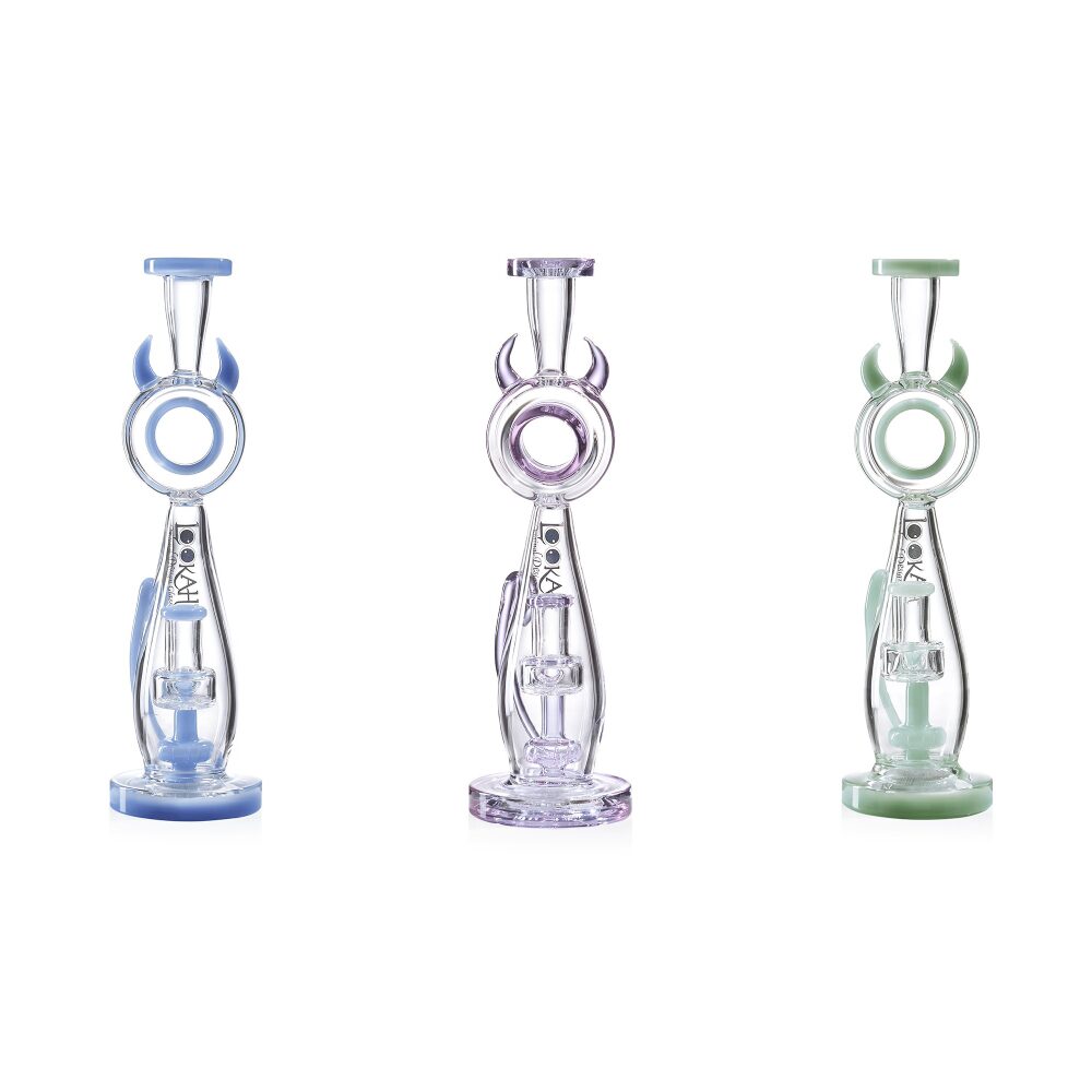 Lookah - Rig 12” Cute Percolator Elegant Cat Water Pipe - WPC1012