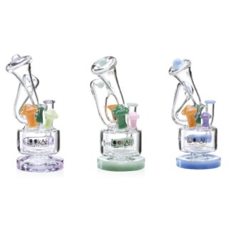 Lookah - Dab Rig 9” Cute Recycler Fairy Mushroom Water Pipe - WPC1019