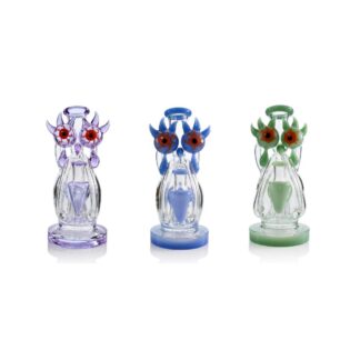 Lookah - Rig 10 in Cool Recycler Bloodshot Eyes Alien Water Pipe - WPC2026