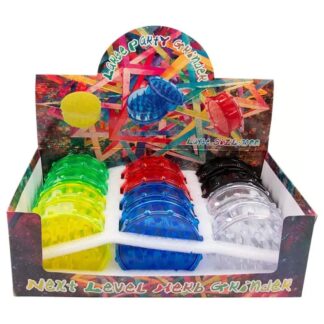 Non branded - DISPLY 12pc- Grinder- Plastic GR45 - Large Size 75mm