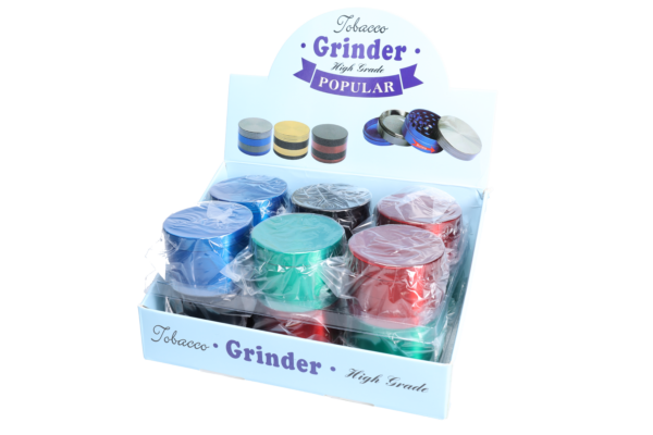 Non branded (DISPLY 12pc)(Grinder)(Metal) GR12 2.4" 4-Part
