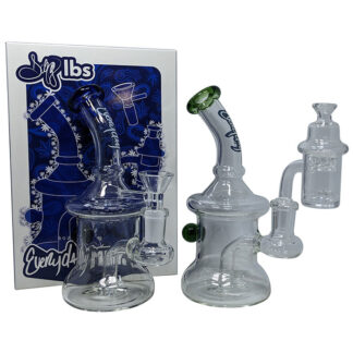 Dogg Lbs (Water Pipe) DLWP0029-0030 Everyday 6.5" Mini Rig Hydrant Box Set with Banger & Carb Cap
