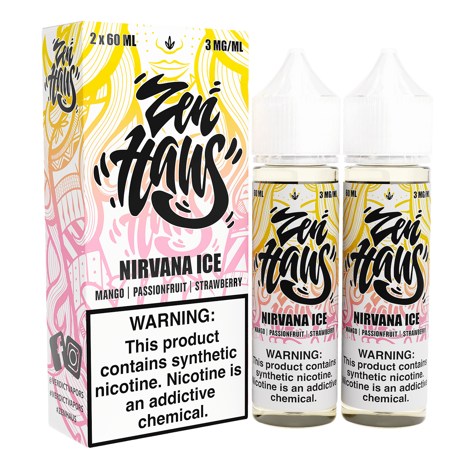 Zen Haus Series E-Liquid 120mL - Freebase - 60mL 2-Pack - Image 9