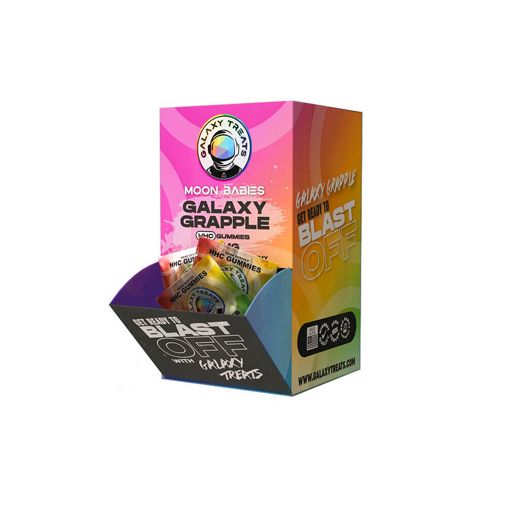 Galaxy Treats Moon Babies HHC Gummies 50mg 2-Pack - 50pc Gravity Feeder Display - Image 3