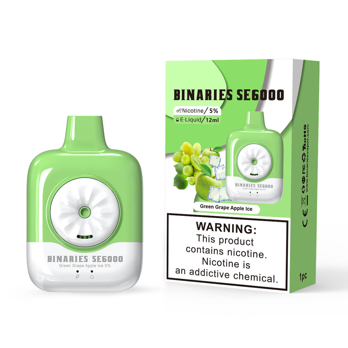 HorizonTech Binaries Cabin Disposable SE 6000 Puffs 12mL 50mg - MOQ 10 - Image 8