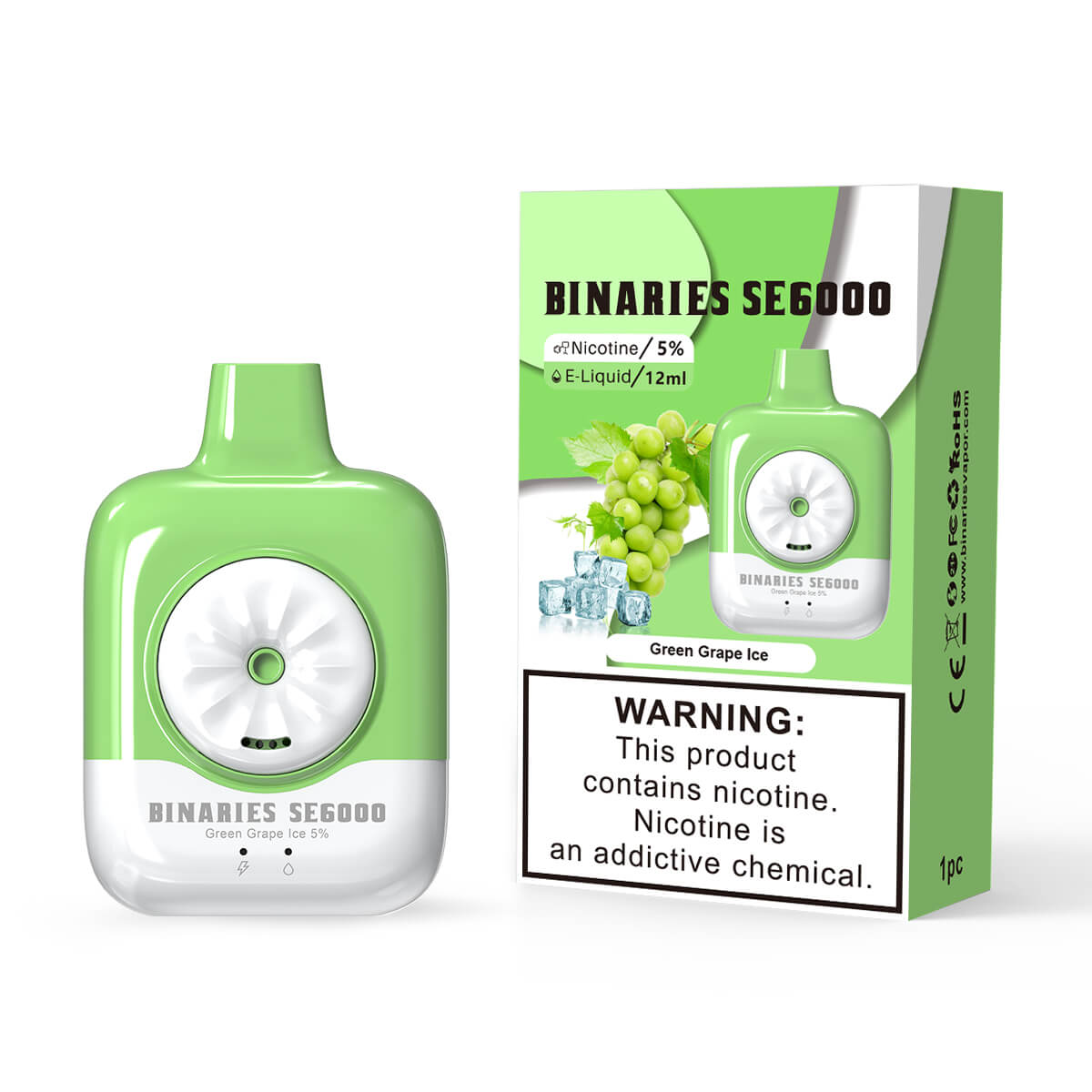 HorizonTech Binaries Cabin Disposable SE 6000 Puffs 12mL 50mg - MOQ 10 - Image 9