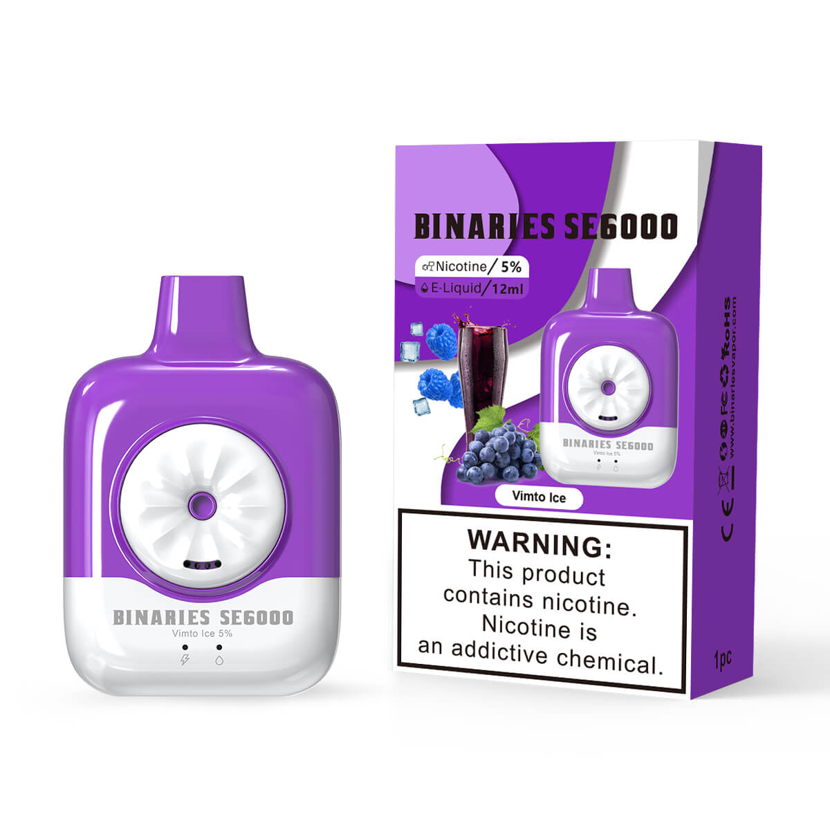 HorizonTech Binaries Cabin Disposable SE 6000 Puffs 12mL 50mg - MOQ 10 - Image 34
