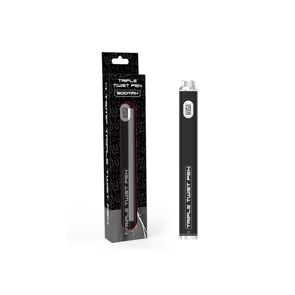 Luzid Triple Twist 510 Battery 900mAh - 10pc Display - Image 2