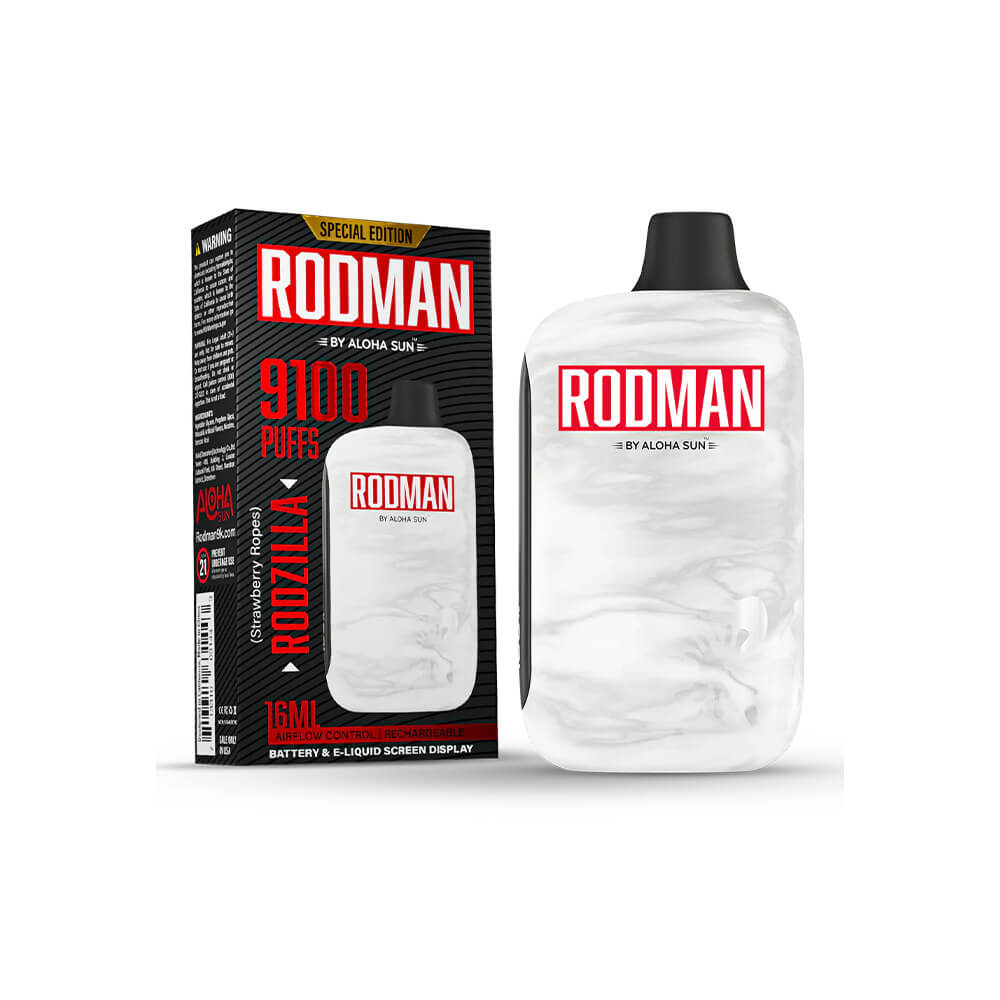 Aloha Sun Rodman Disposable 9100 Puffs 16mL 50mg - MOQ 10 - Image 5