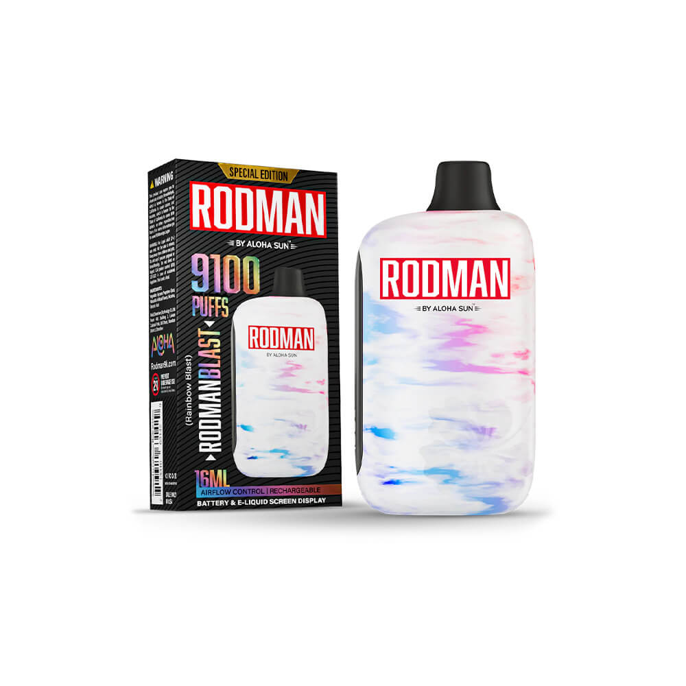Aloha Sun Rodman Disposable 9100 Puffs 16mL 50mg - MOQ 10 - Image 6