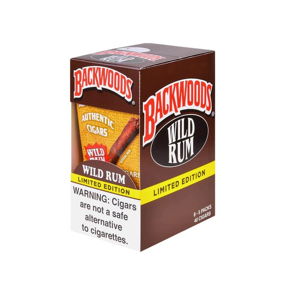 Backwoods Natural Leaf Wrapped Cigars 5-Pack - 8pc Display - Image 6
