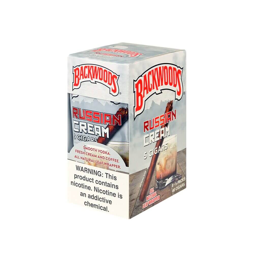 Backwoods Natural Leaf Wrapped Cigars 5-Pack - 8pc Display - Image 7