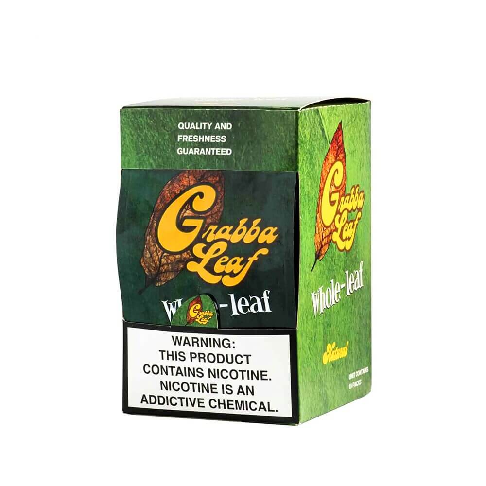 Grabba Leaf Cigar Leaf 1-Whole Leaf - 10pc Display - Image 3