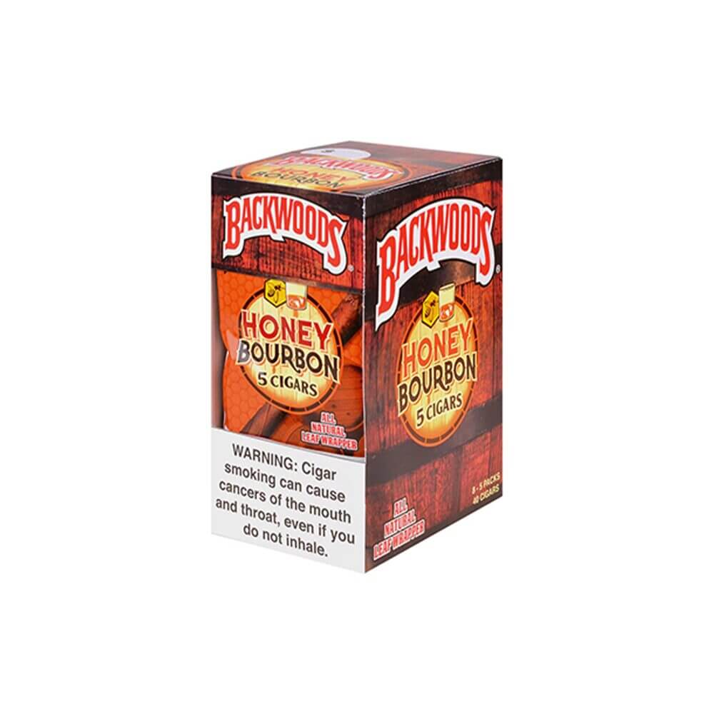 Backwoods Natural Leaf Wrapped Cigars 5-Pack - 8pc Display - Image 9