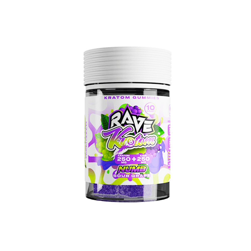 Rave Kratom Gummies - 10ct Jar - Image 4
