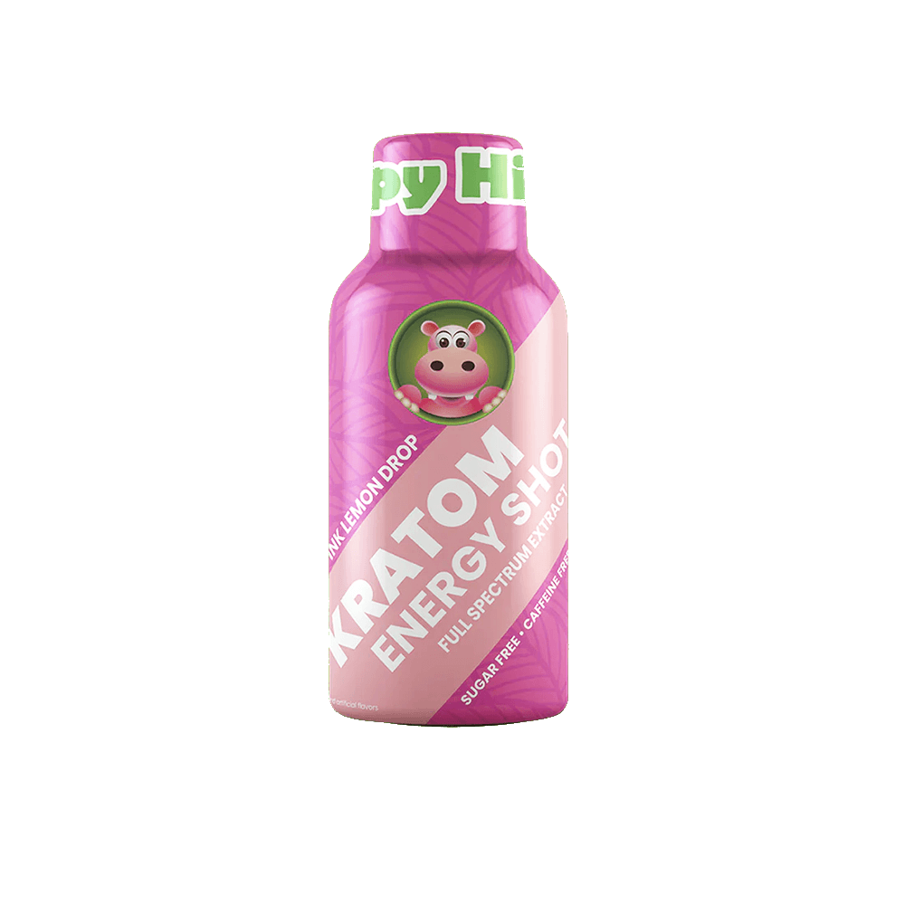Happy Hippo Kratom Energy Liquid Shots 50mg 59mL Bottle - 12pc Display - Image 7