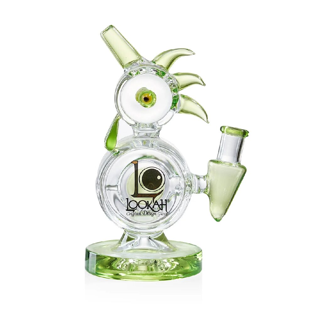 Lookah - Rig 8 in Mini Disc Percolator Rooster Glass Water Pipe - WPC1000 - Image 4