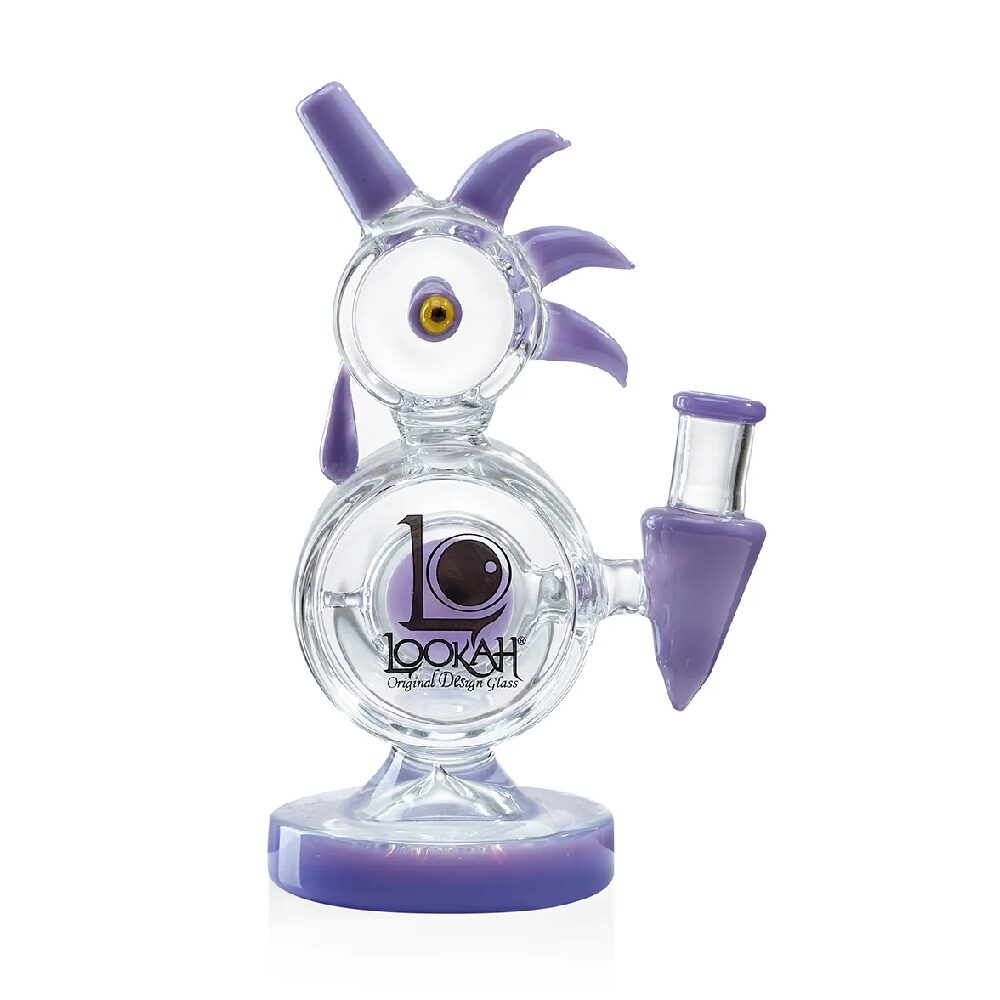 Lookah - Rig 8 in Mini Disc Percolator Rooster Glass Water Pipe - WPC1000 - Image 2