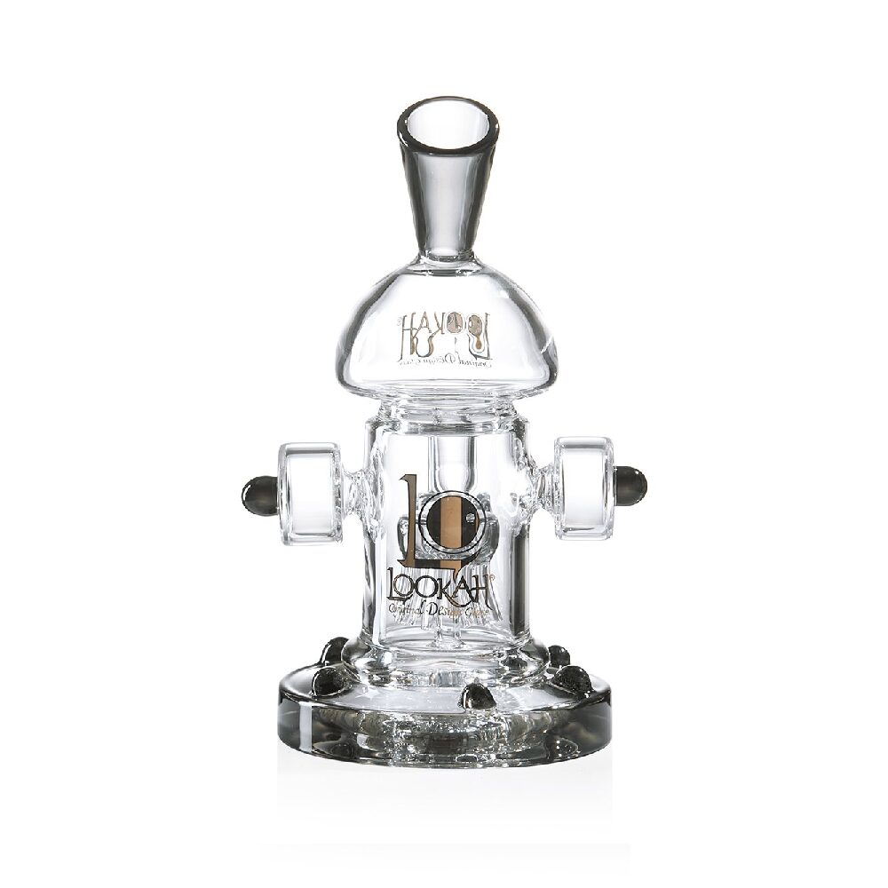 Lookah - Rig 8” Mini Recycler Percolator Steampunk Water Pipe - WPC1002 - Image 4