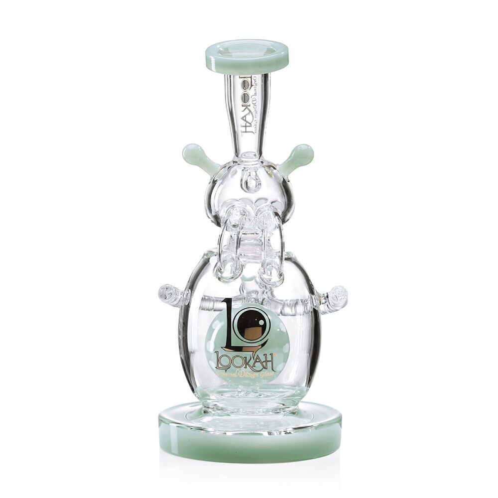 Lookah - Rig 9 in Recycler Percolator Cosmic Alien Water Pipe - WPC1003 - Image 2