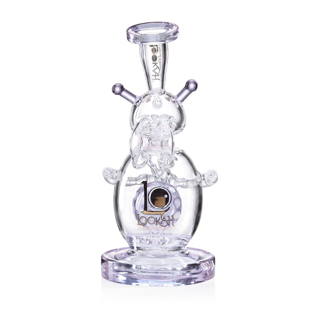 Lookah - Rig 9 in Recycler Percolator Cosmic Alien Water Pipe - WPC1003 - Image 3