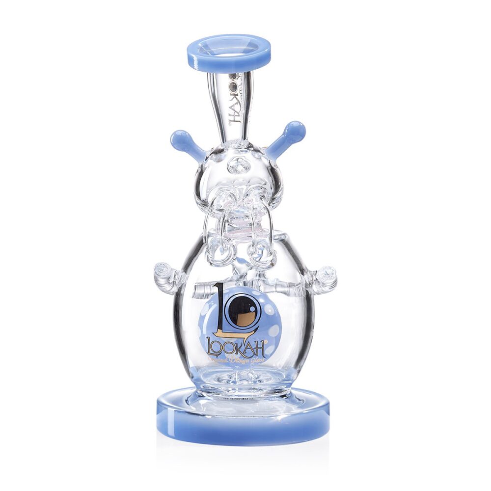 Lookah - Rig 9 in Recycler Percolator Cosmic Alien Water Pipe - WPC1003 - Image 4