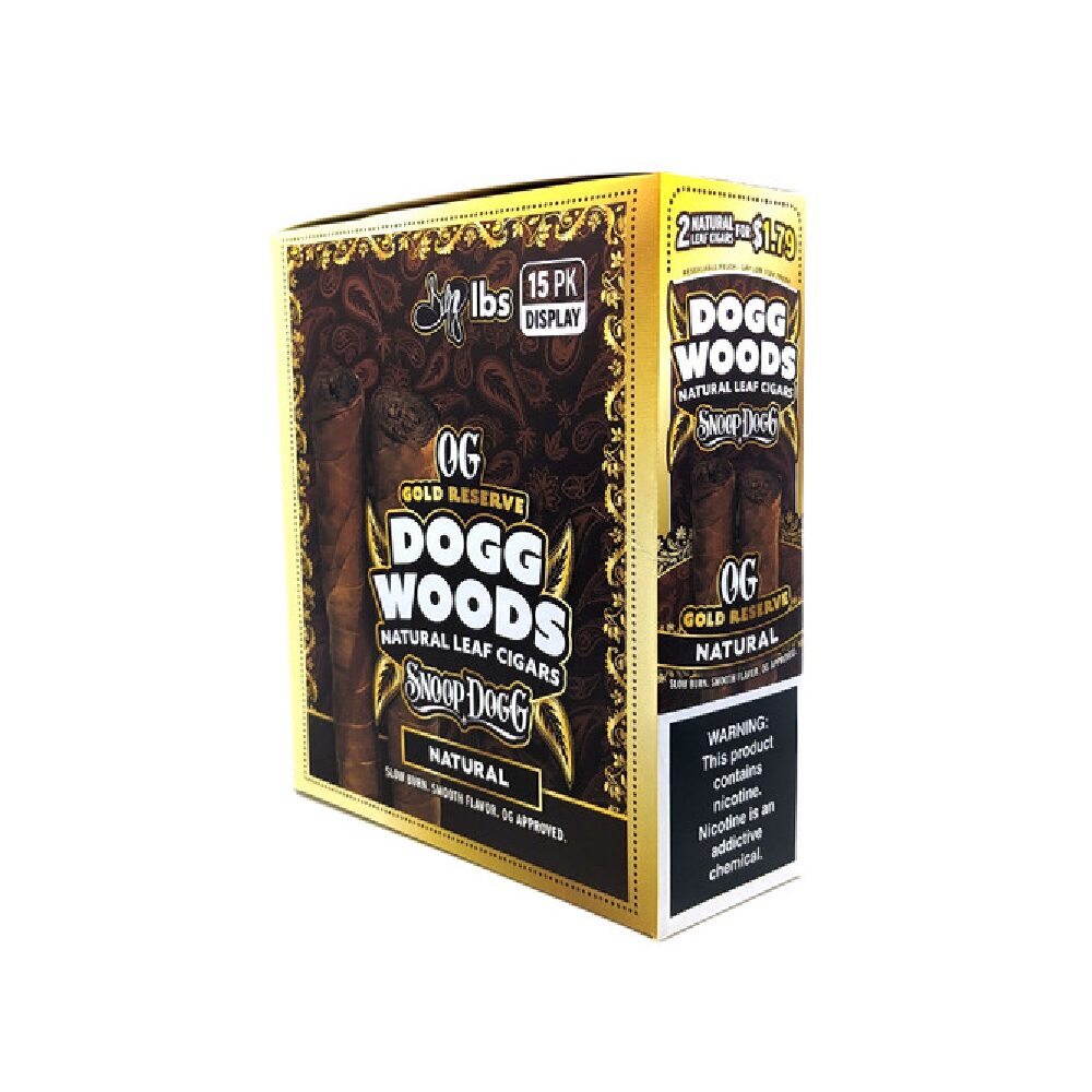 Dogg Woods (DSPLY 15pc)(Cigar)(2-Pack) OG Gold Reserve - Image 7