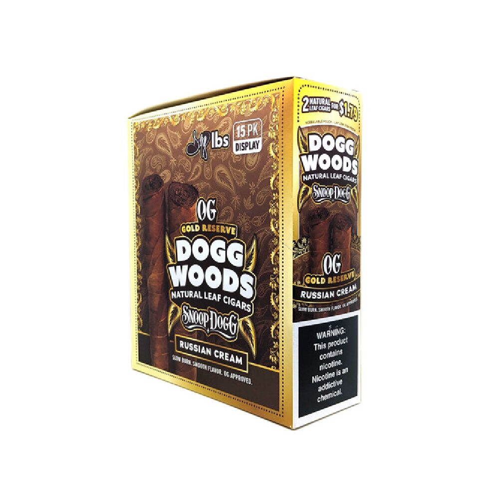 Dogg Woods (DSPLY 15pc)(Cigar)(2-Pack) OG Gold Reserve - Image 6