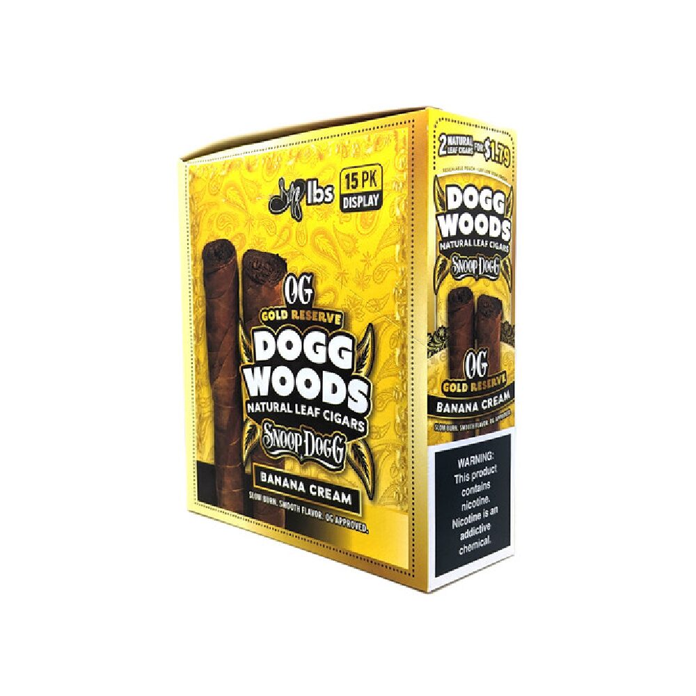 Dogg Woods (DSPLY 15pc)(Cigar)(2-Pack) OG Gold Reserve - Image 4