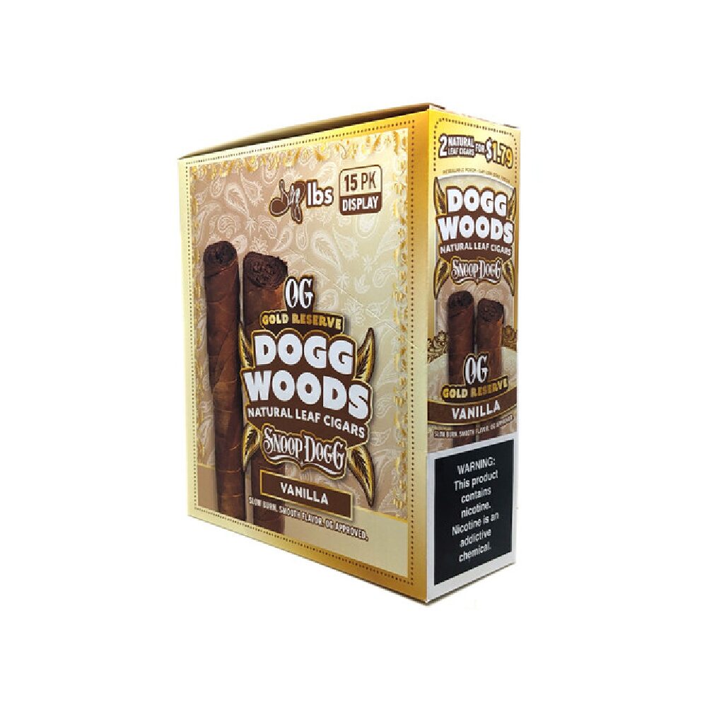 Dogg Woods (DSPLY 15pc)(Cigar)(2-Pack) OG Gold Reserve - Image 3