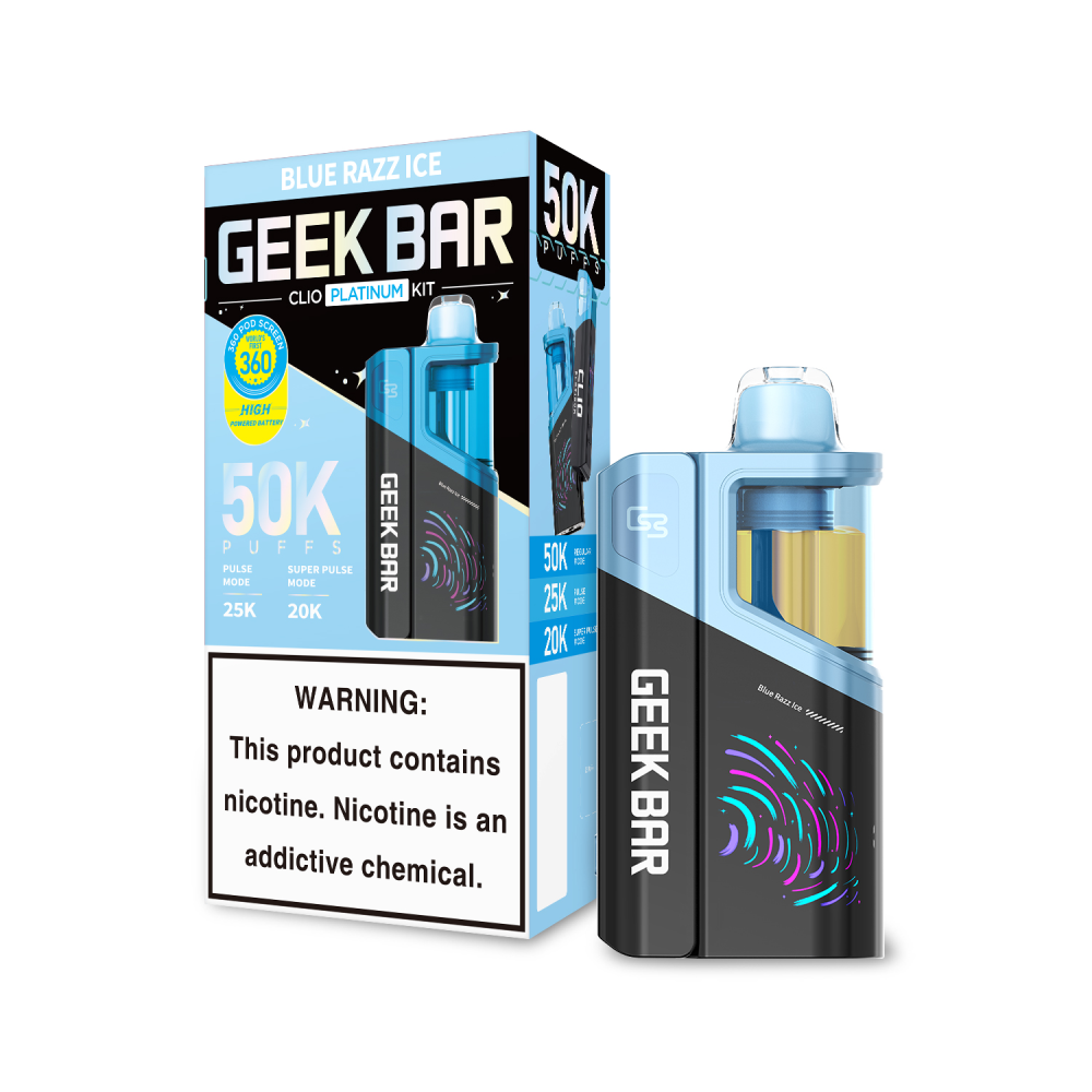 Geek Bar Clio Platinum (Dispo KIT)(50000Puff)(16mL) Dispo + Power Dock - MOQ 5 - Image 7