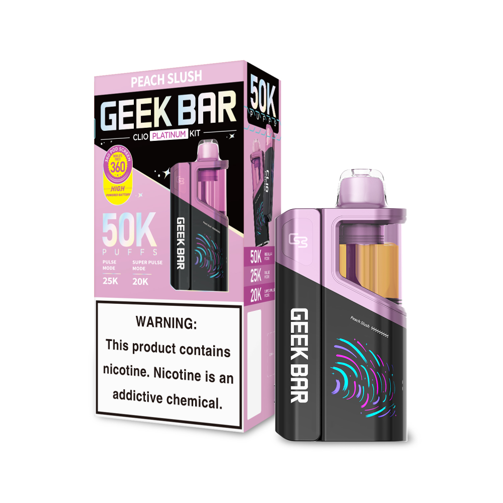 Geek Bar Clio Platinum (Dispo KIT)(50000Puff)(16mL) Dispo + Power Dock - MOQ 5 - Image 5