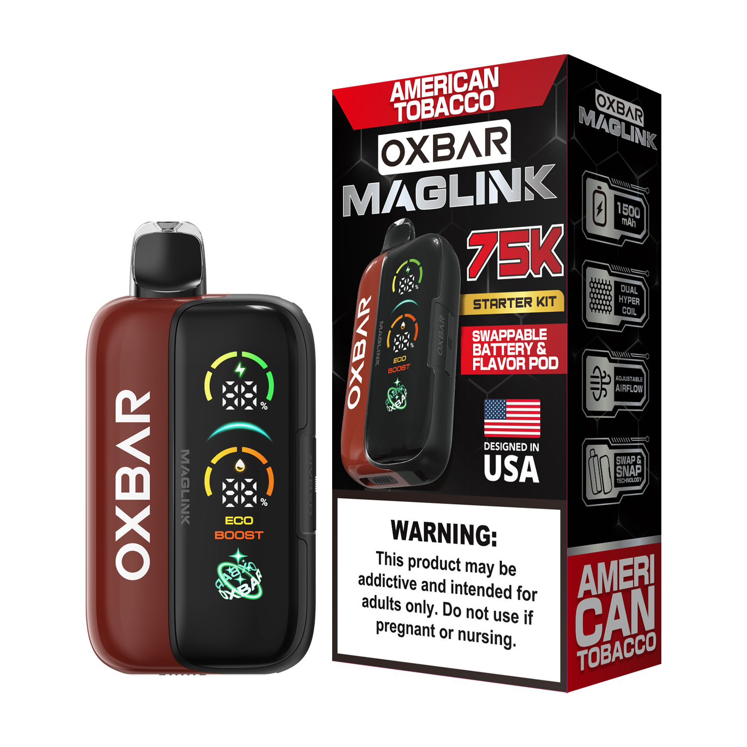 Oxbar Maglink Starter Kit (Dispo) (75000Puff)(30mL) Nixodine - MOQ 5 - Image 17